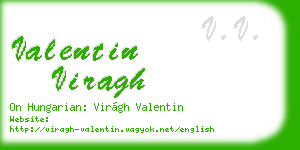 valentin viragh business card